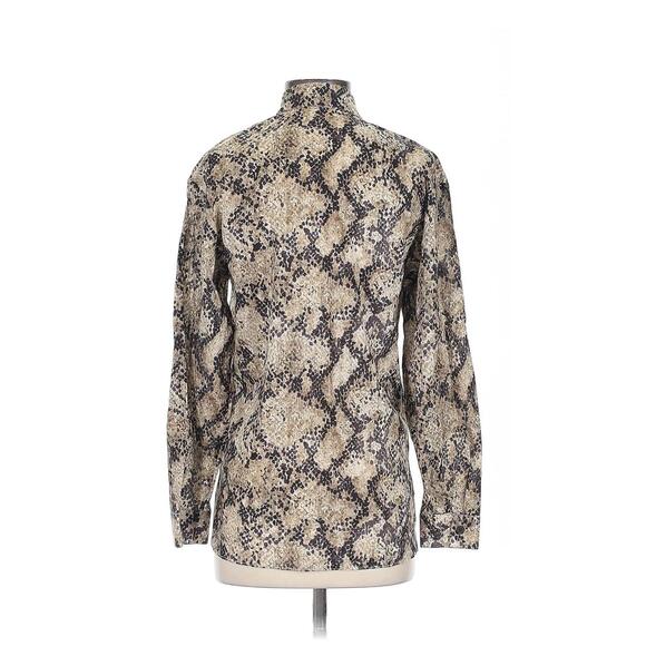 Zara Snake Print Button-Up Shirt XS - Picture 2 of 3